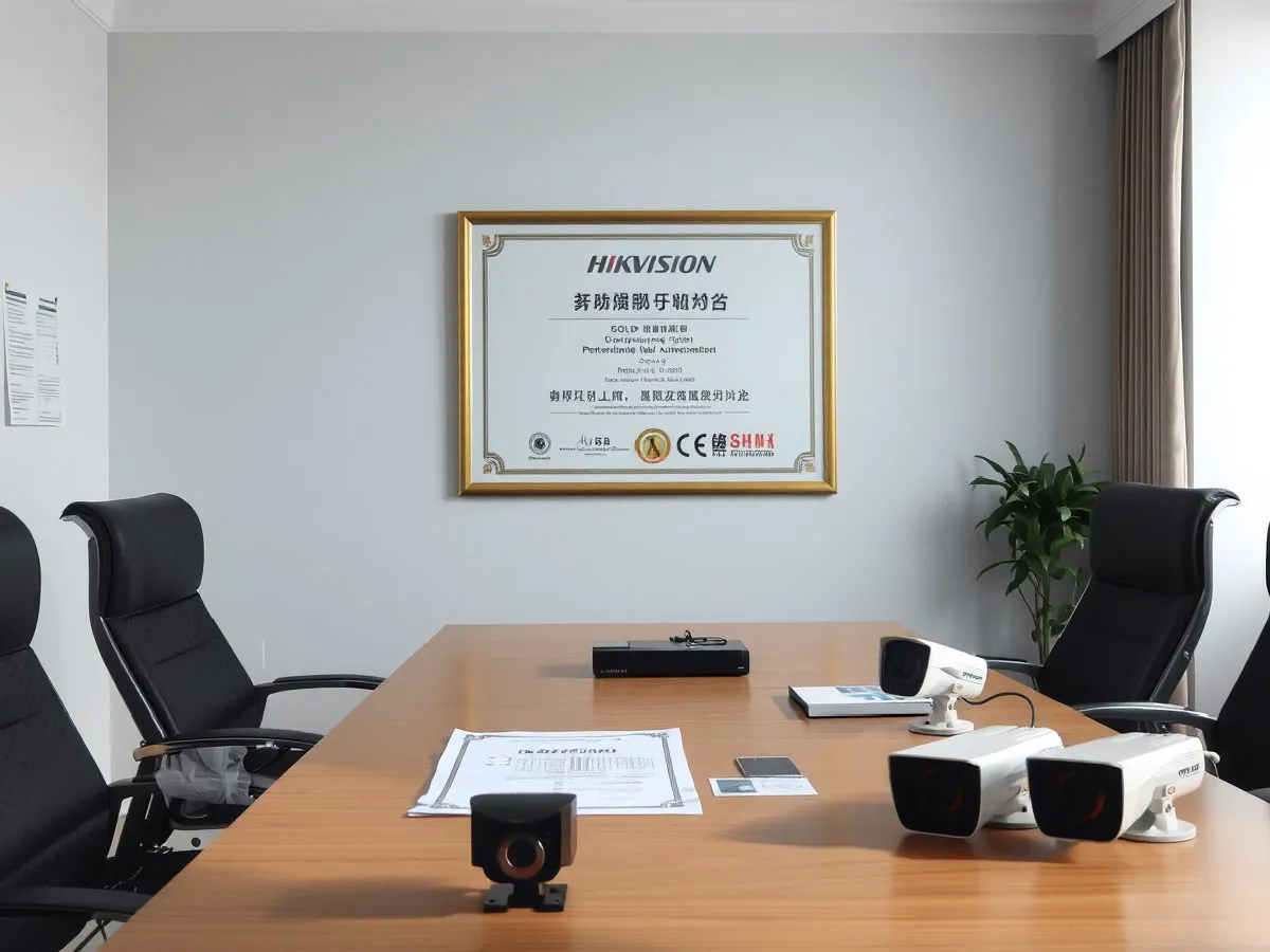 海康威视金牌经销商授权证书展示